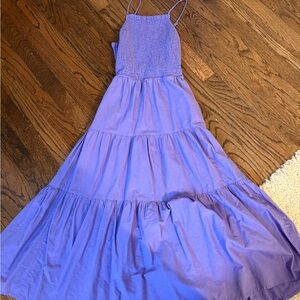 Flowy purple target dress